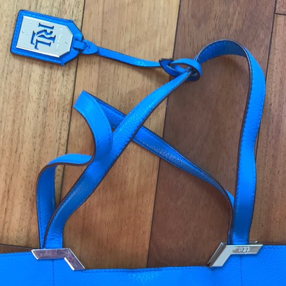 Ralph lauren blue leather tote - Picture 6 of 10